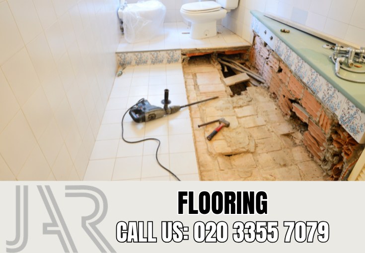 Bathroom Flooring Installation by Regentspark Bathroom Fitters